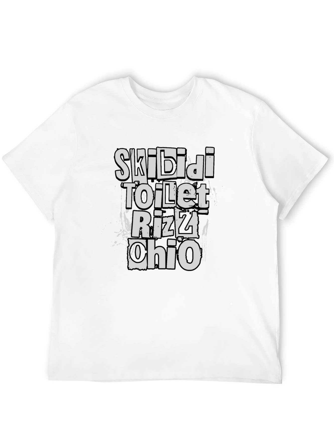 Skibidi Toilet Rizz Ohio Black T-Shirt