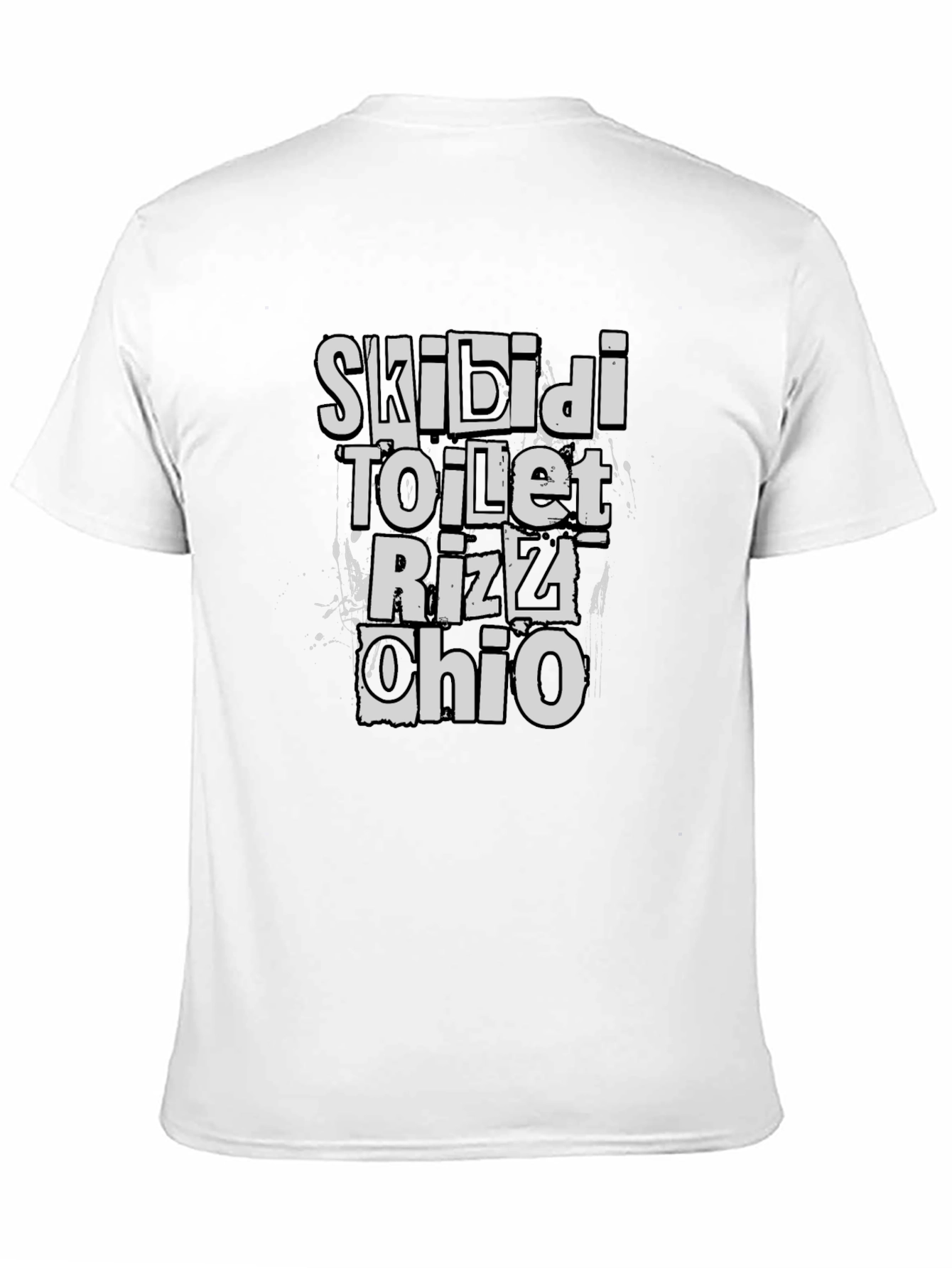 Skibidi Toilet Rizz Ohio Black T-Shirt