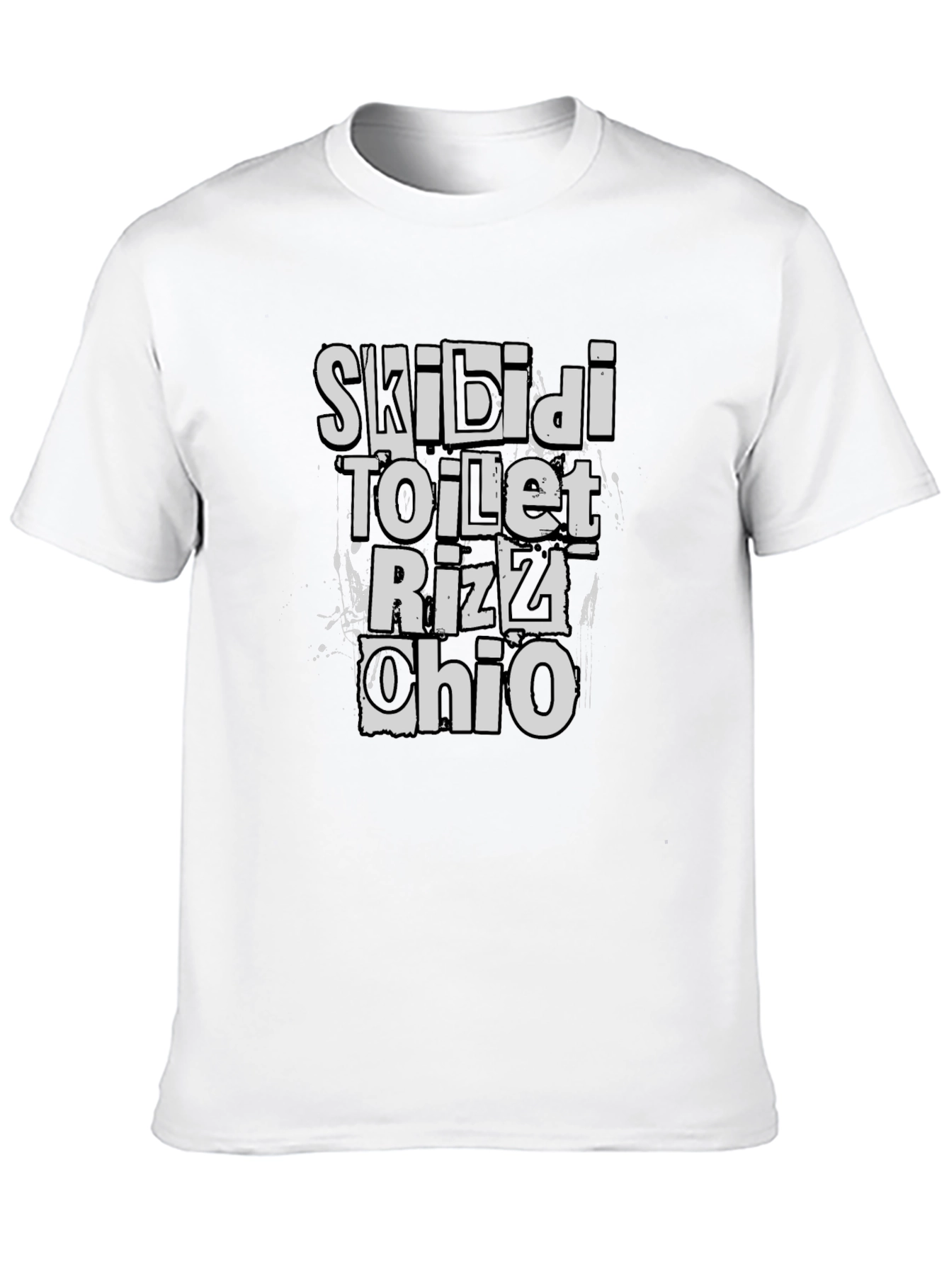 Skibidi Toilet Rizz Ohio Black T-Shirt