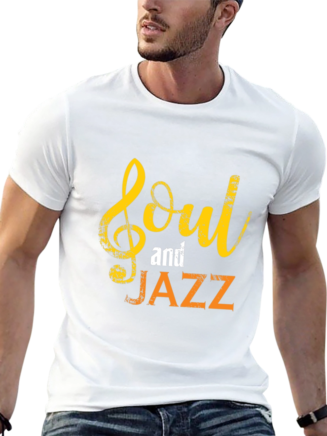 Soul and Jazz Graphic Print T-Shirt