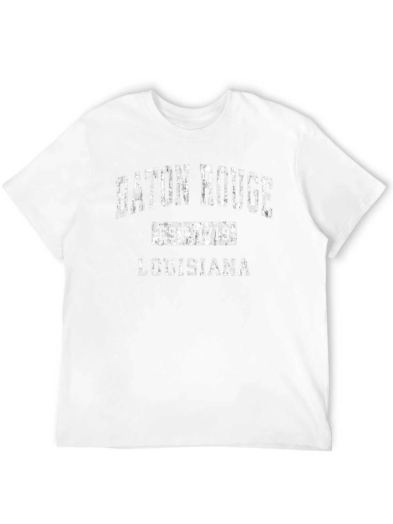 Baton Rouge Louisiana Est 1719 Black T-Shirt