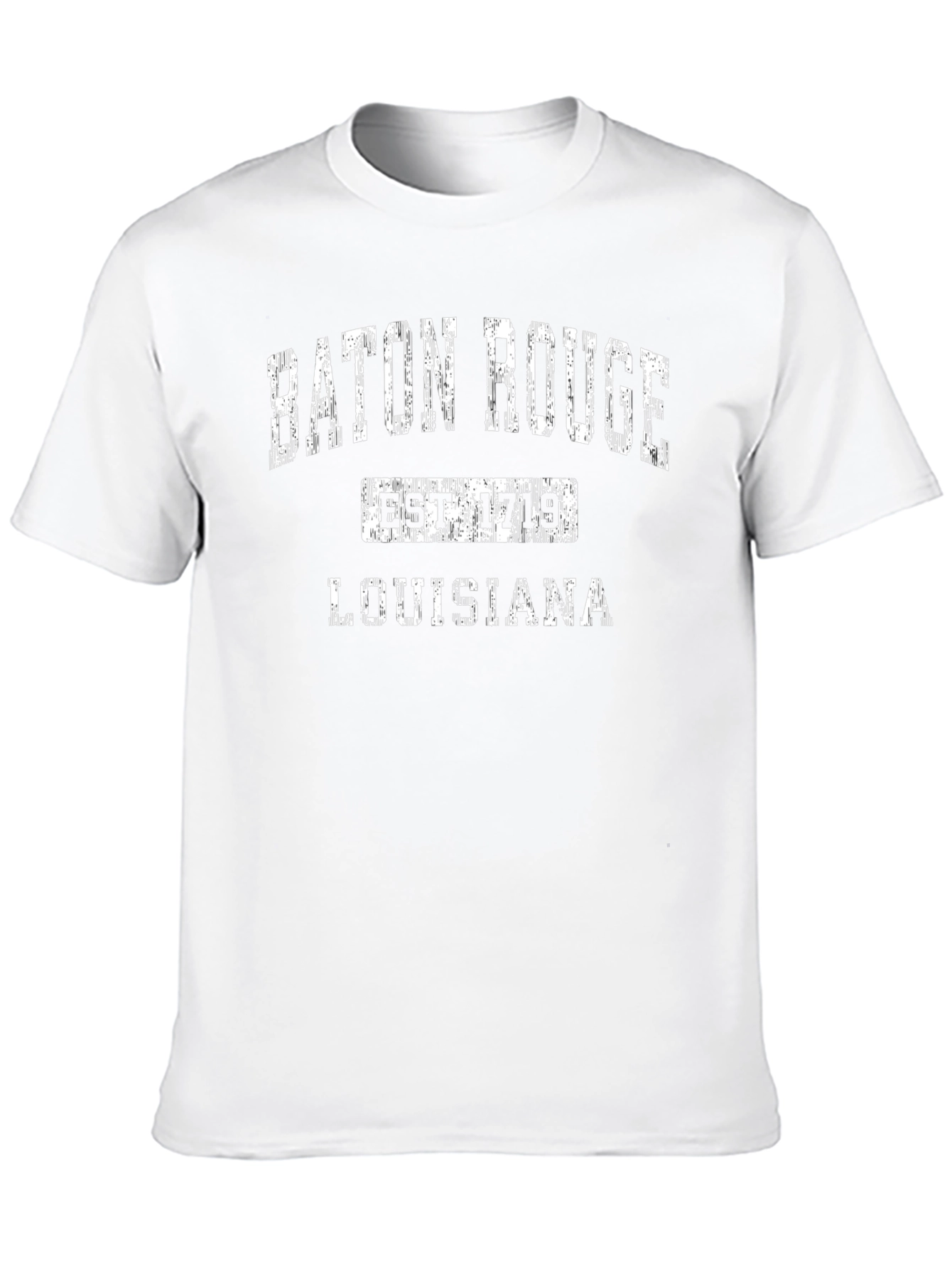 Baton Rouge Louisiana Est 1719 Black T-Shirt