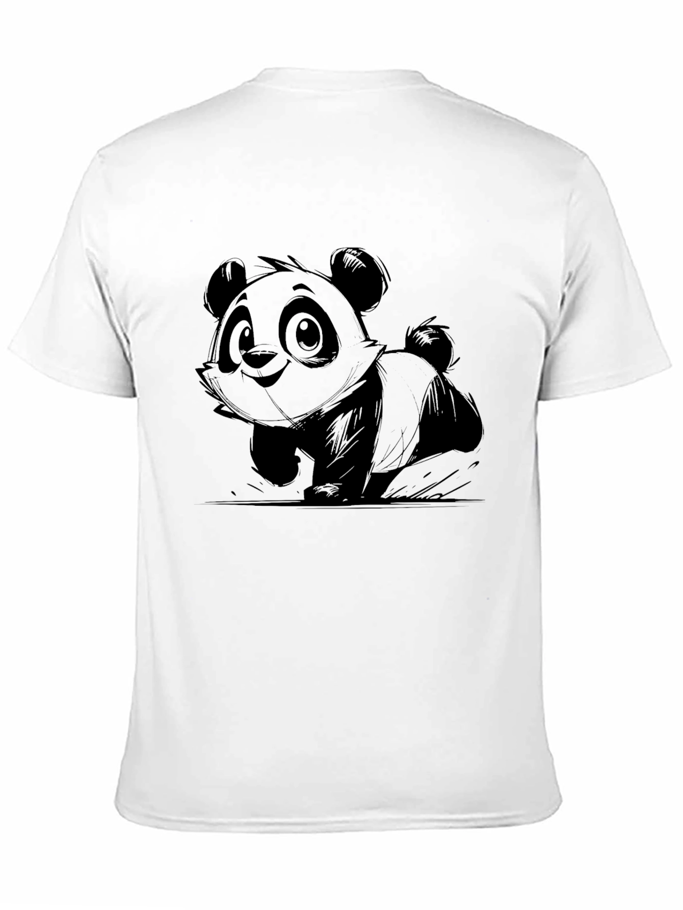 Panda Graphic Tee - Cute Cartoon Design