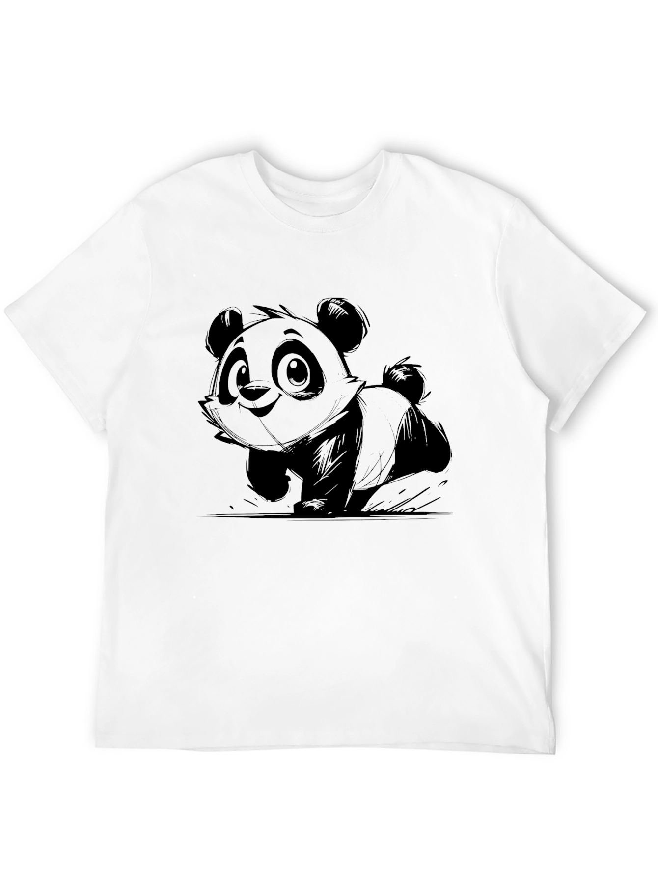 Panda Graphic Tee - Cute Cartoon Design