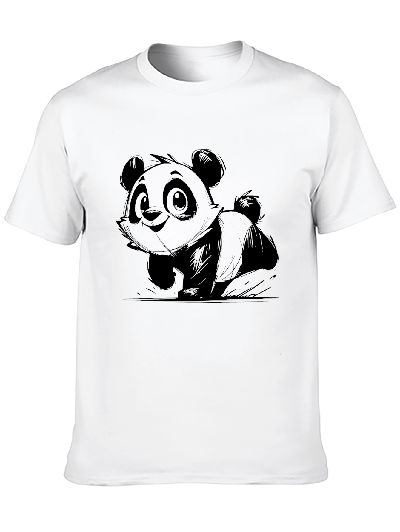 Panda Graphic Tee - Cute Cartoon Design