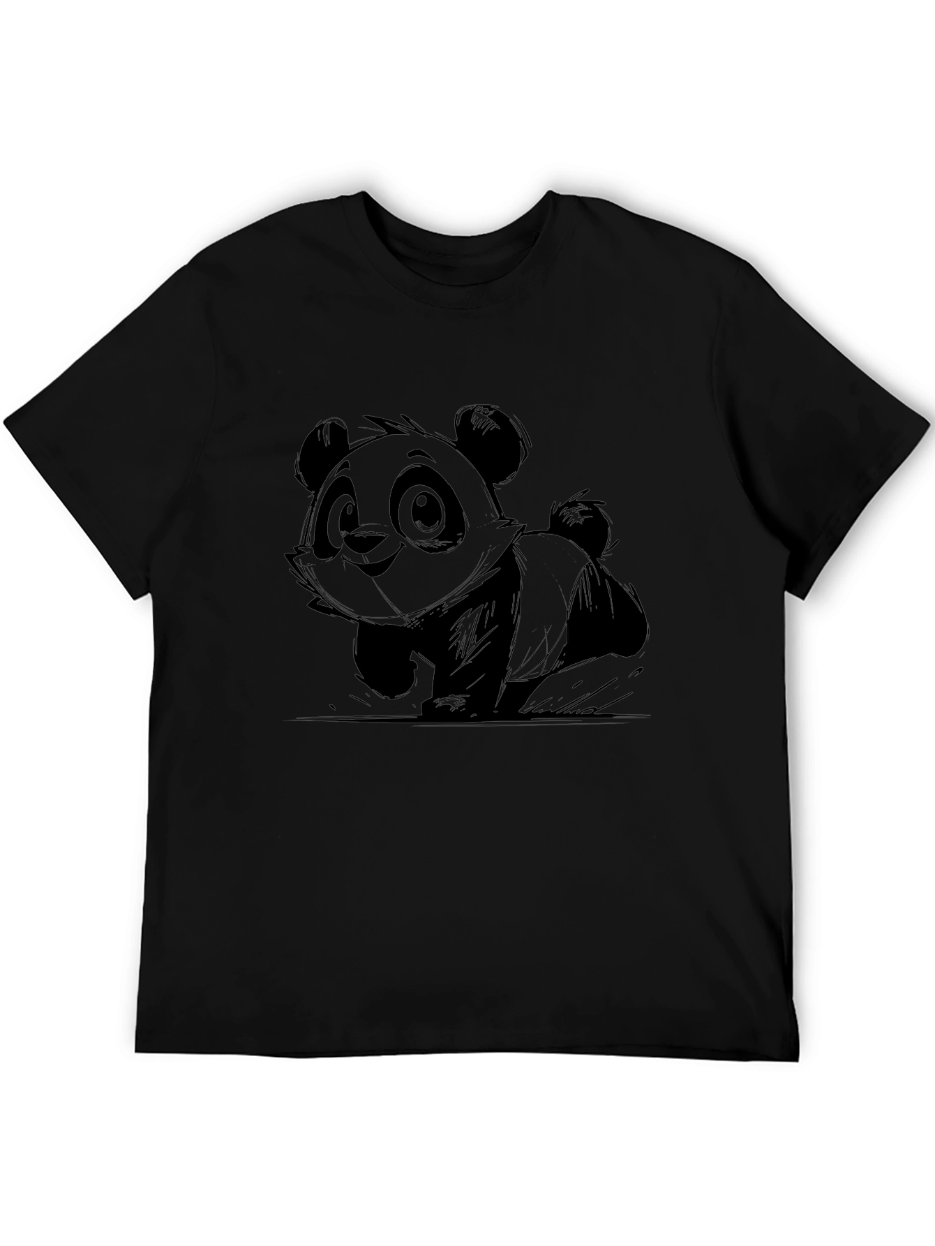 Panda Graphic Tee - Cute Cartoon Design