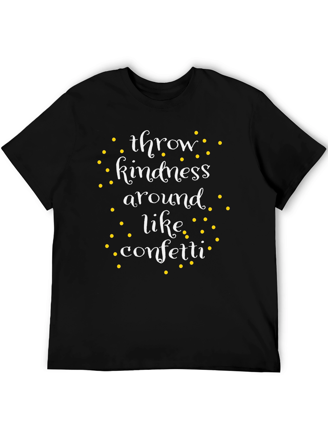 Kindness Confetti Black T-Shirt