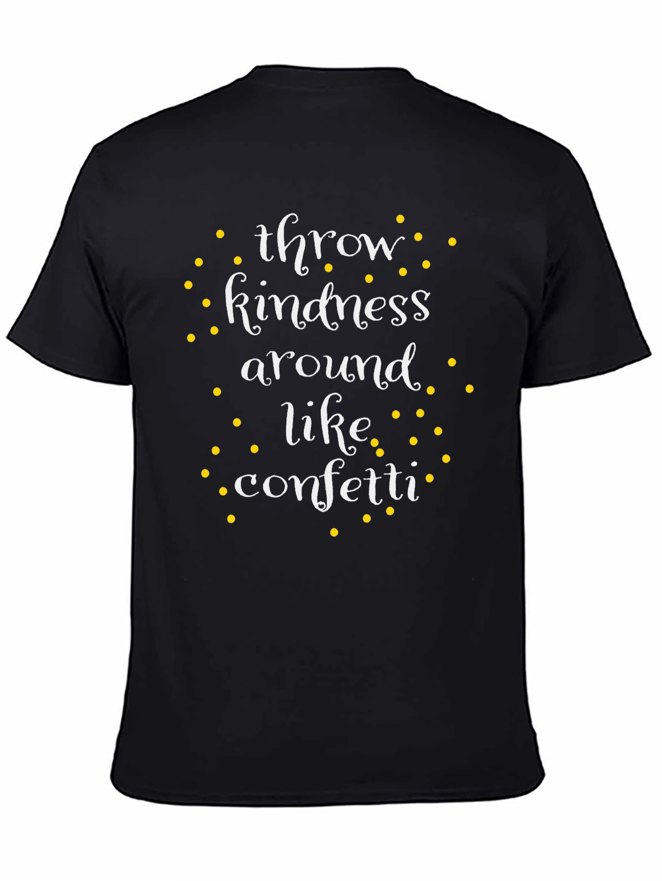 Kindness Confetti Black T-Shirt