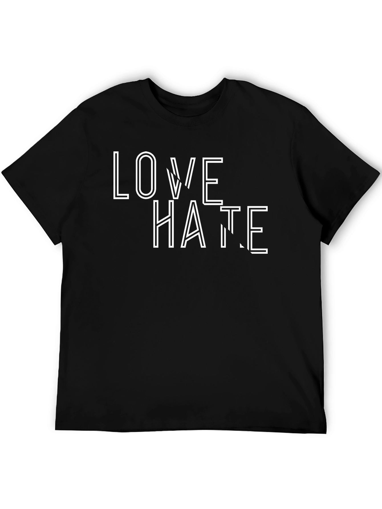 Love Hate Graphic Tee - Stylish Streetwear