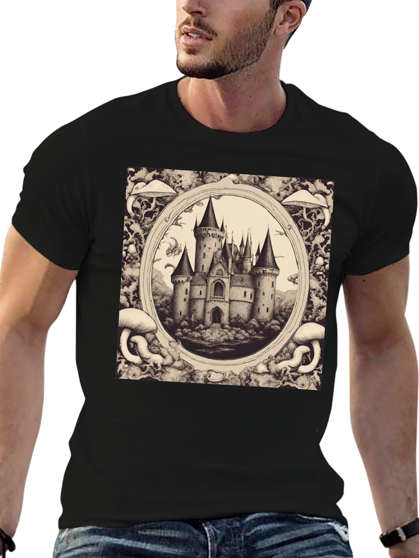 Castle Sketch Graphic Tee