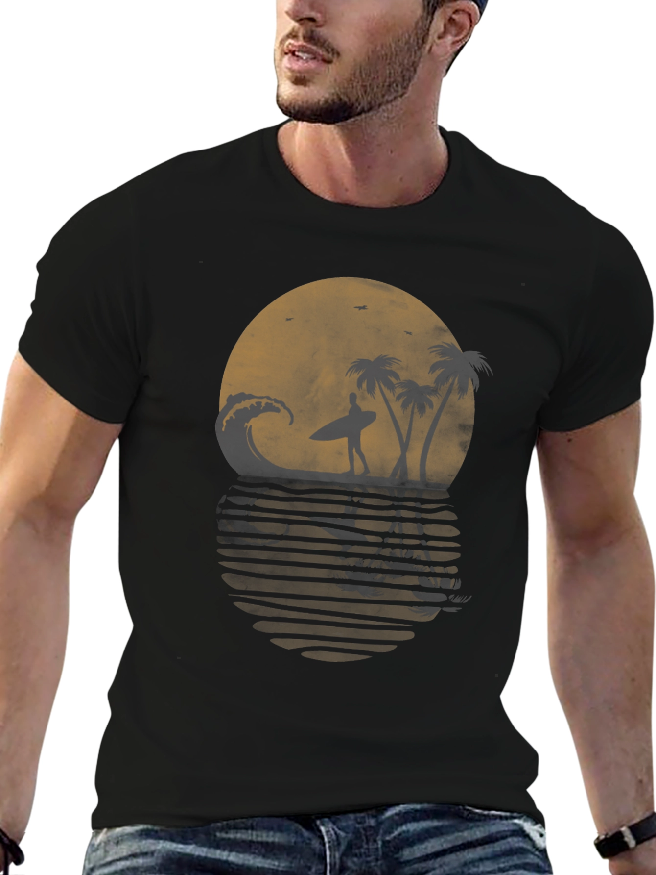 Sunset Surfer Graphic Tee