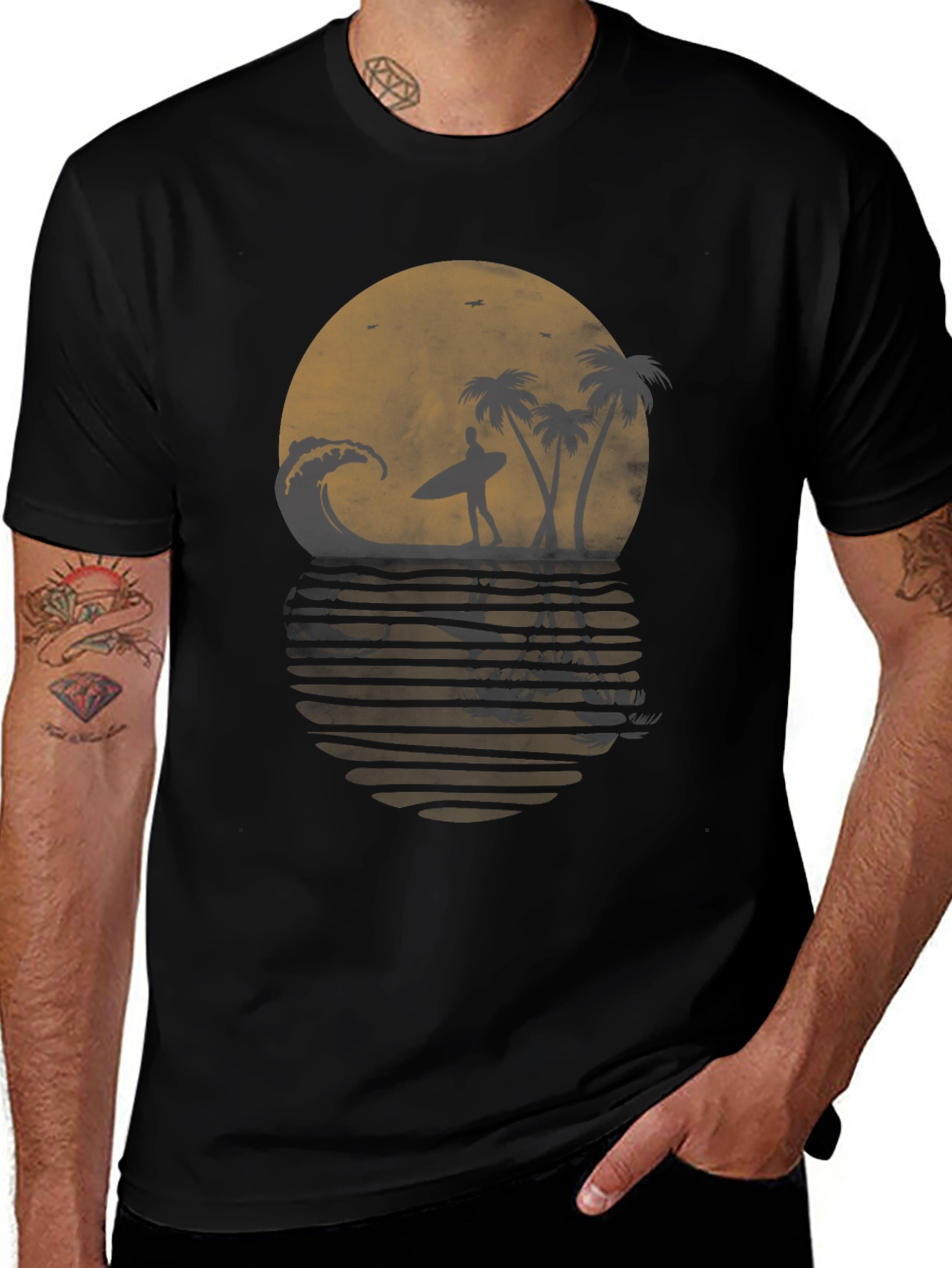 Sunset Surfer Graphic Tee