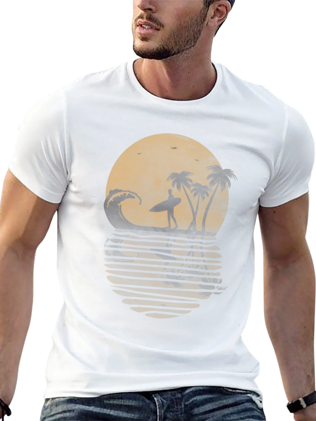 Sunset Surfer Graphic Tee