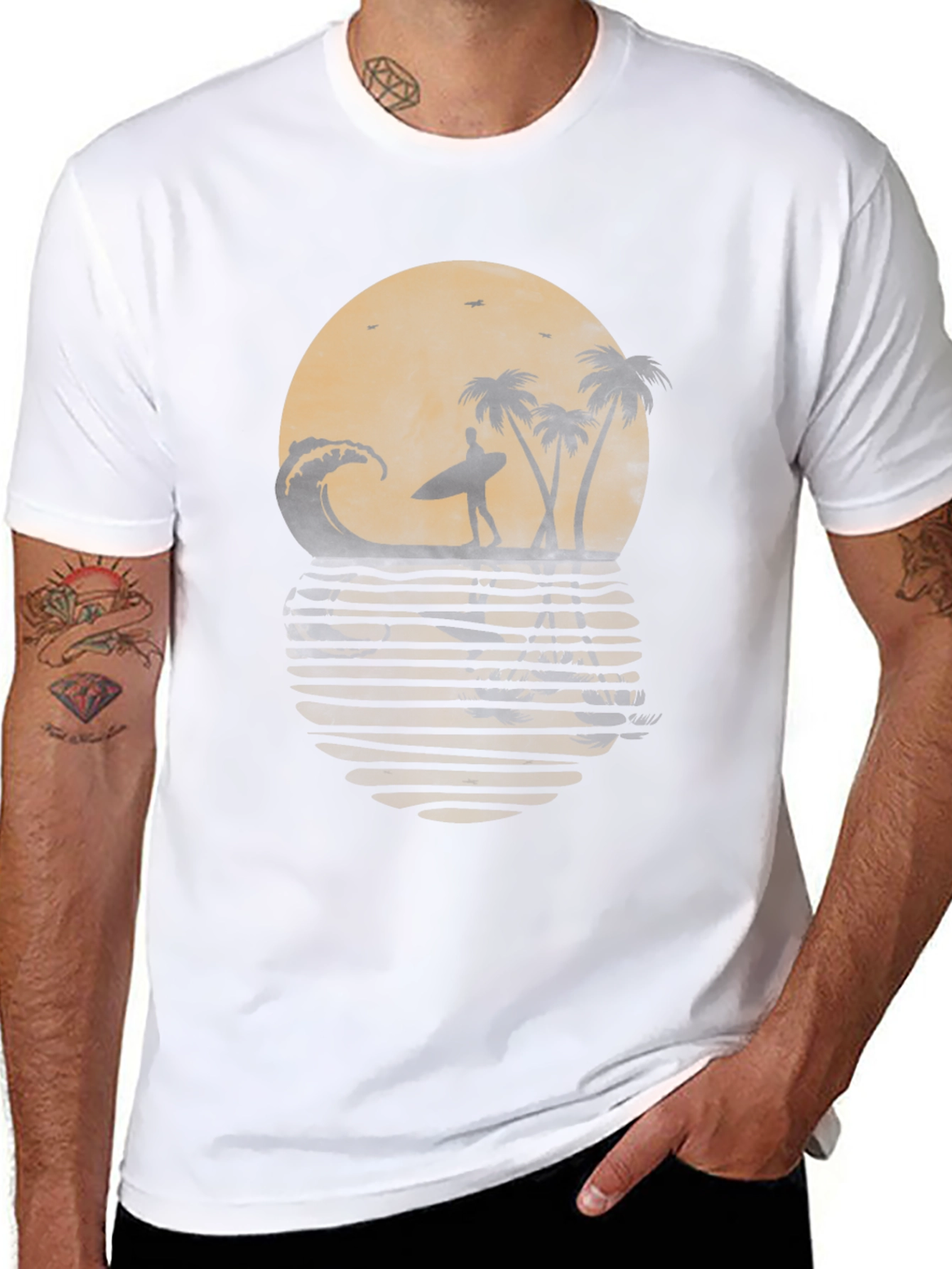 Sunset Surfer Graphic Tee