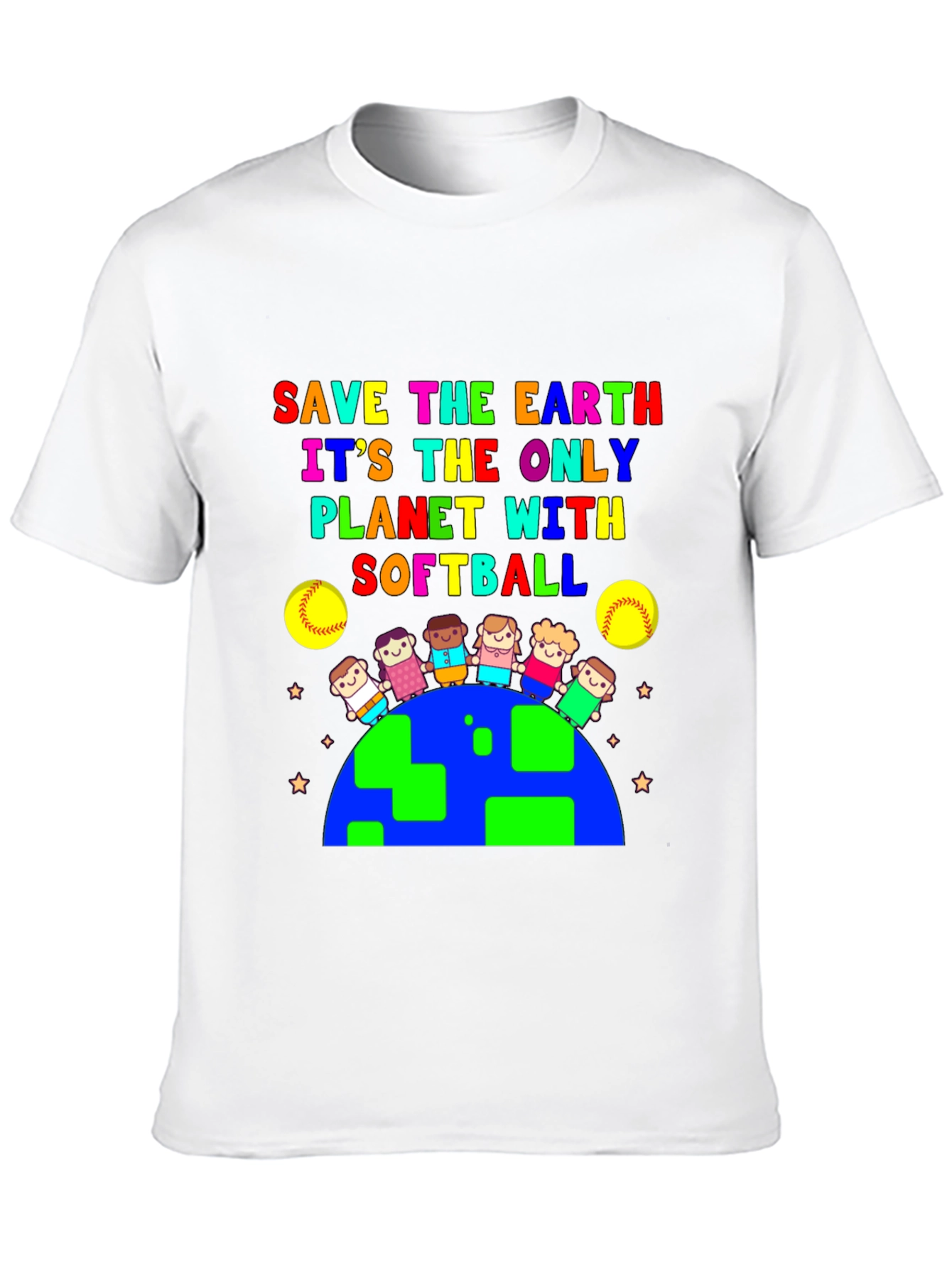 Save the Earth Softball T-Shirt