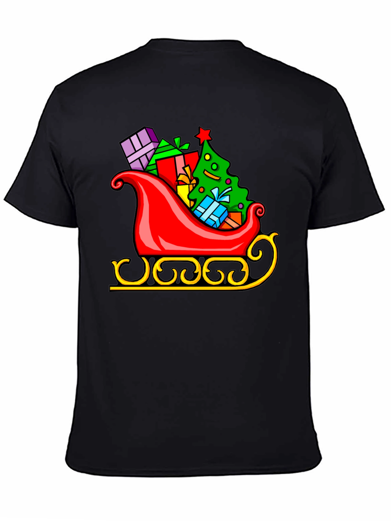 Festive Sleigh Graphic Tee - Holiday Cheer