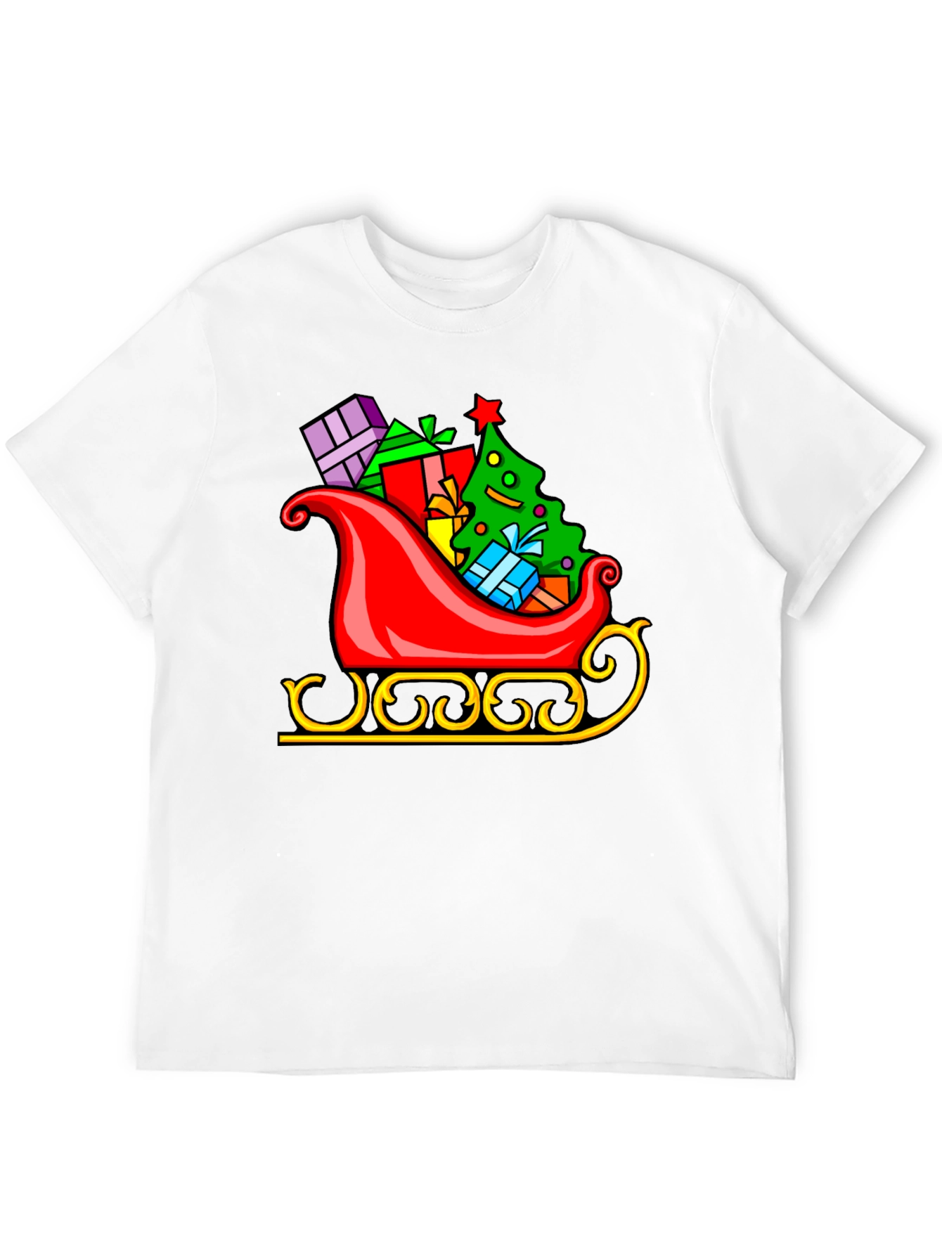 Festive Sleigh Graphic Tee - Holiday Cheer