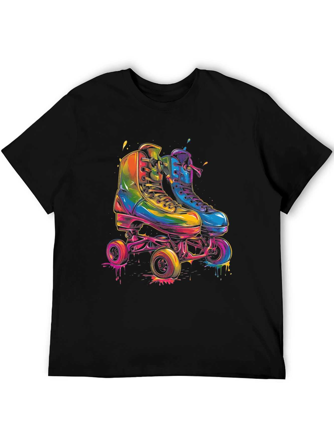 Retro Roller Skate Graphic T-Shirt