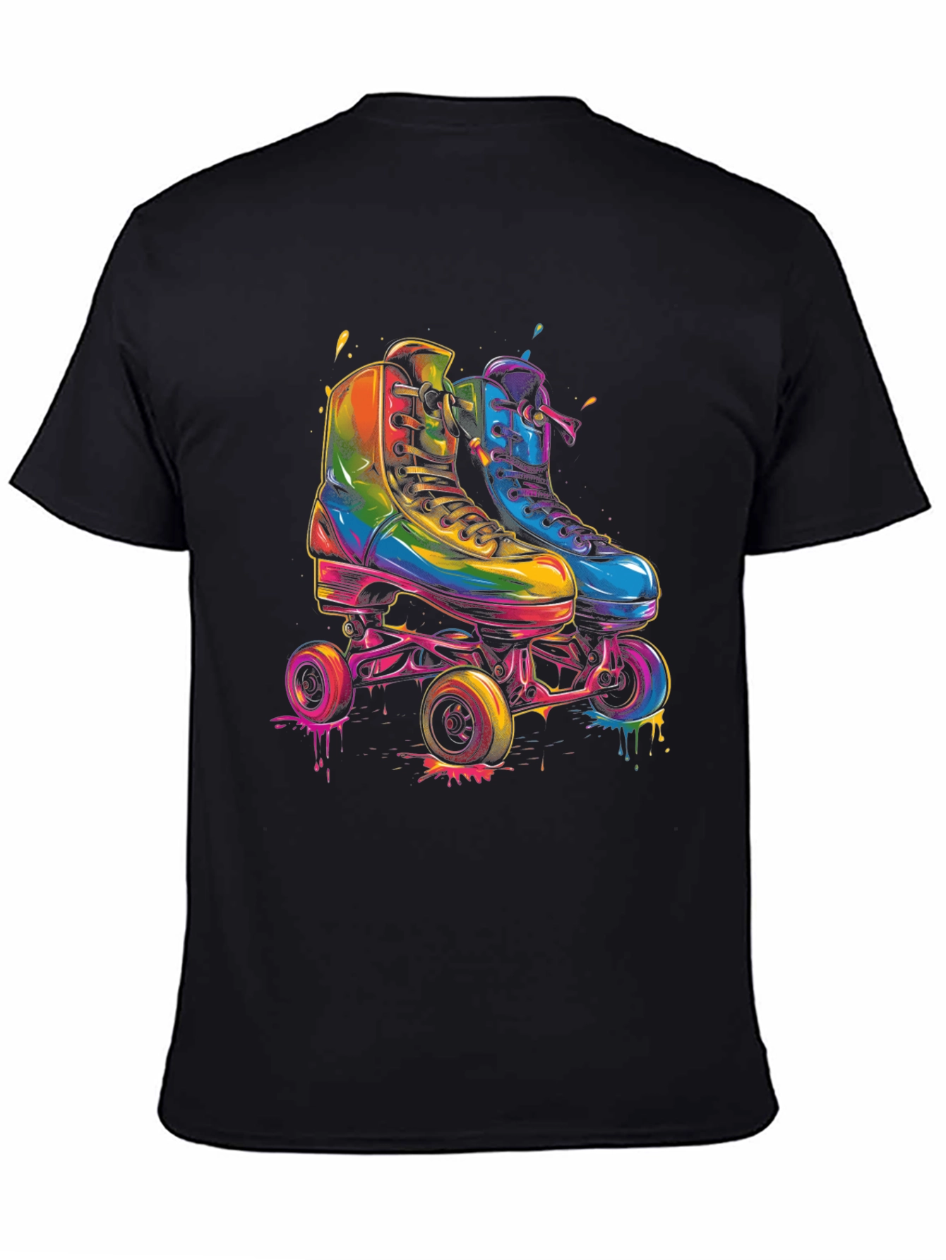 Retro Roller Skate Graphic T-Shirt