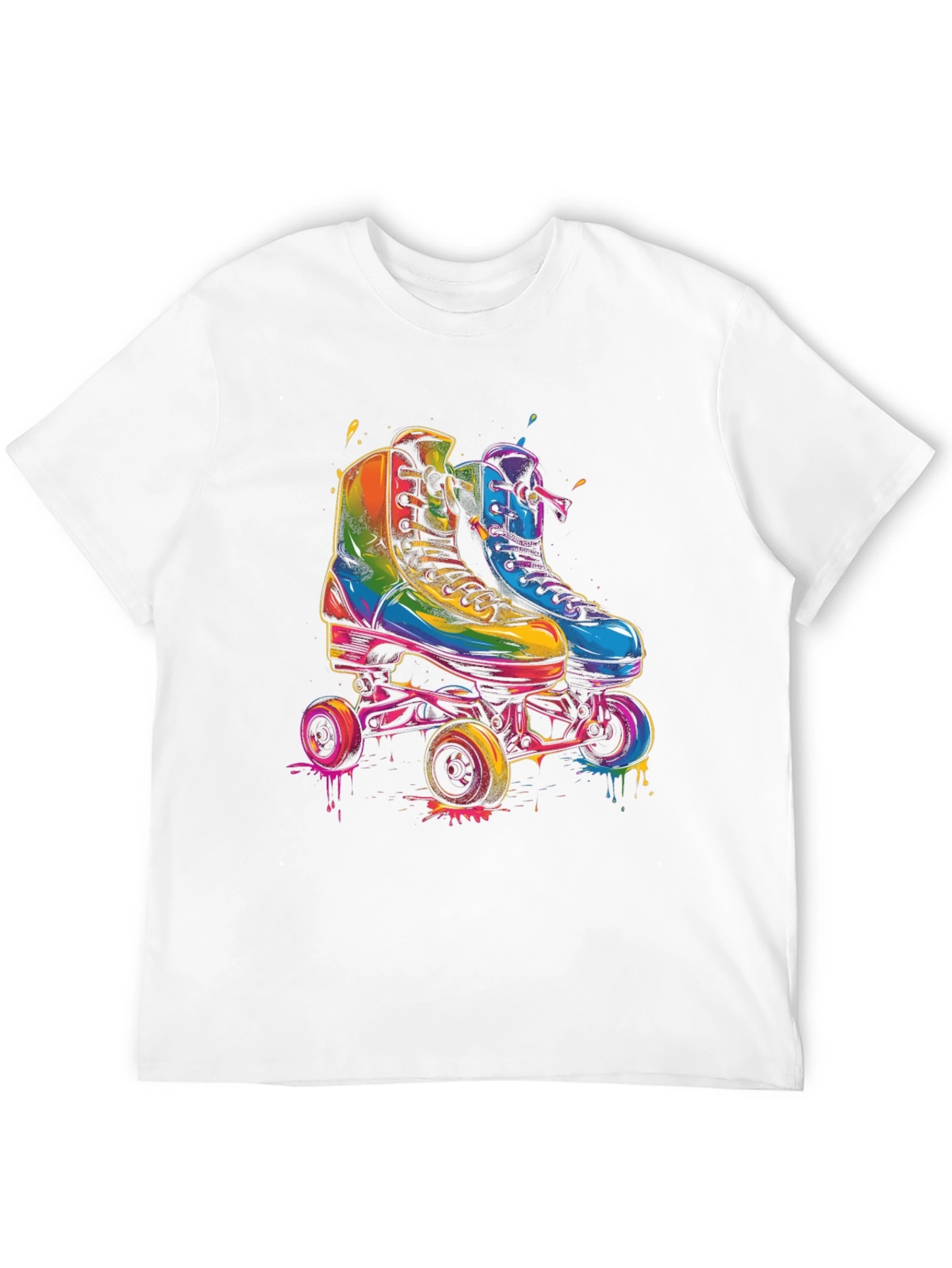 Retro Roller Skate Graphic T-Shirt