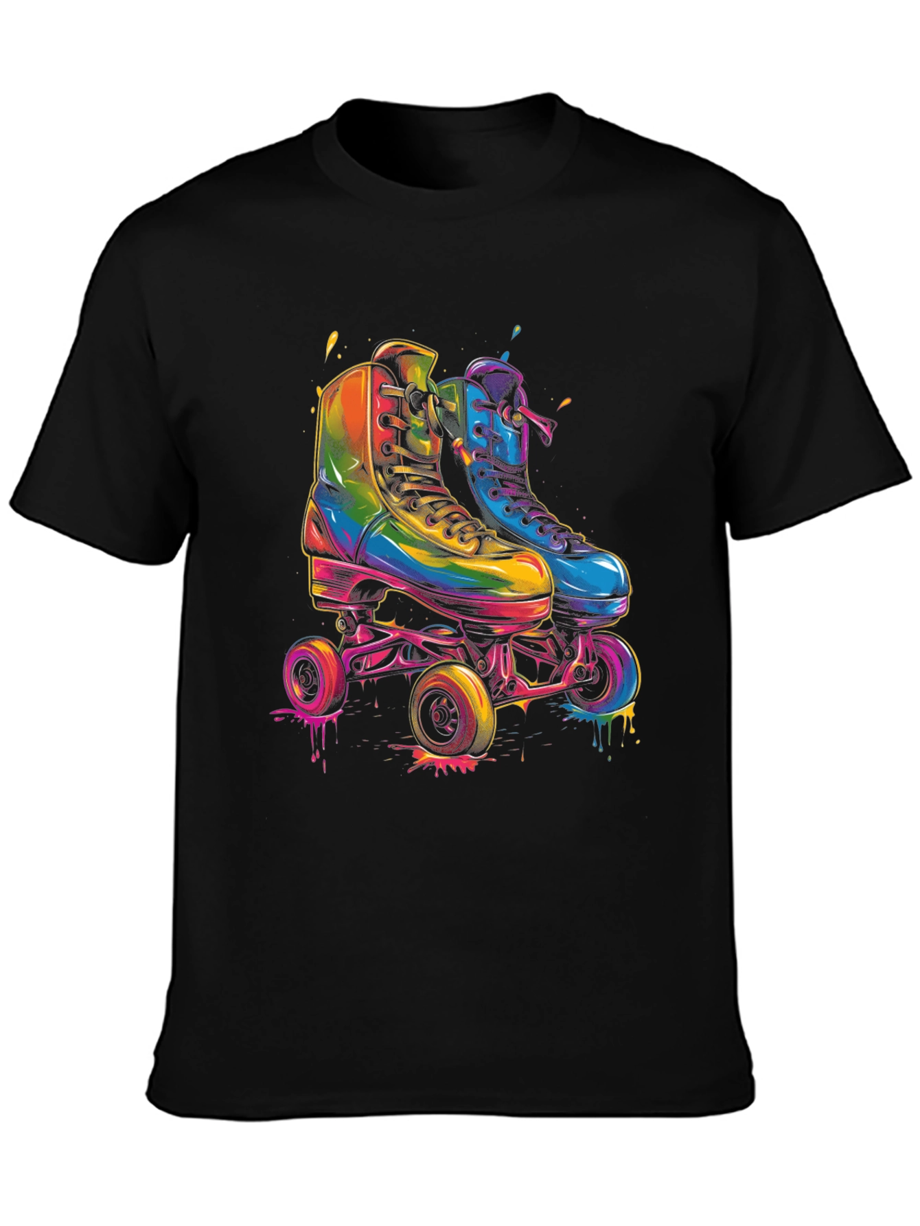 Retro Roller Skate Graphic T-Shirt