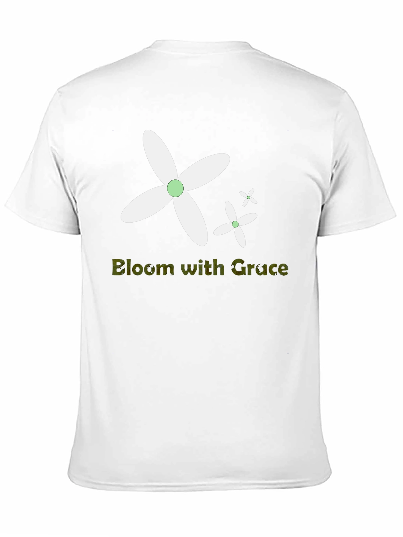 Bloom with Grace Black T-Shirt