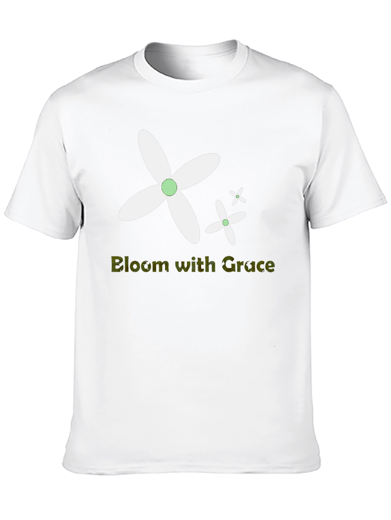 Bloom with Grace Black T-Shirt