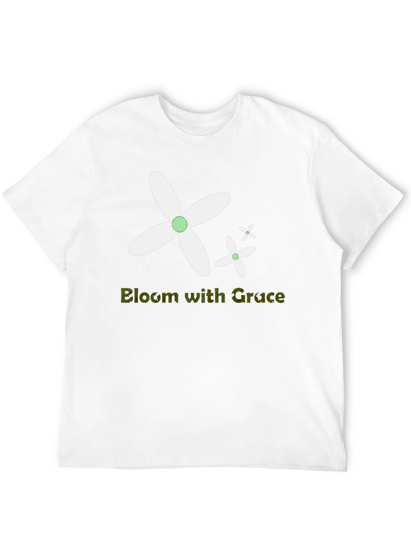 Bloom with Grace Black T-Shirt