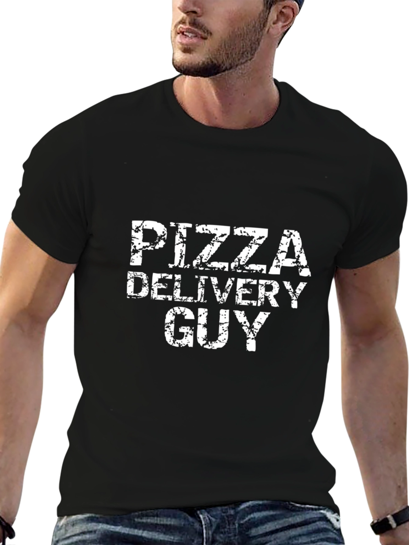 Pizza Delivery Guy T-Shirt - Black