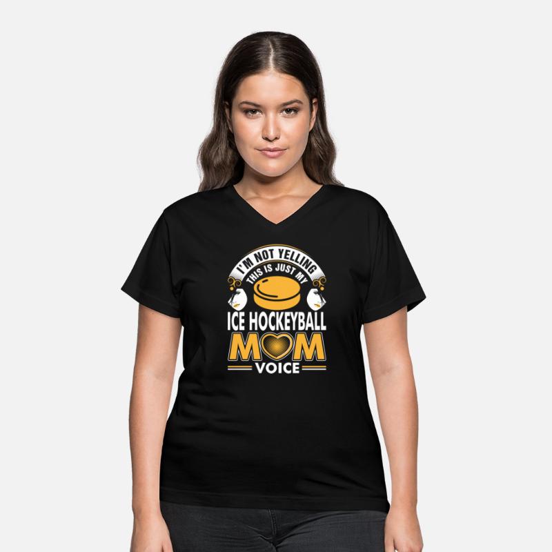 I Am Not Yelling Ice Hockeyball Mom Voice Tshirt