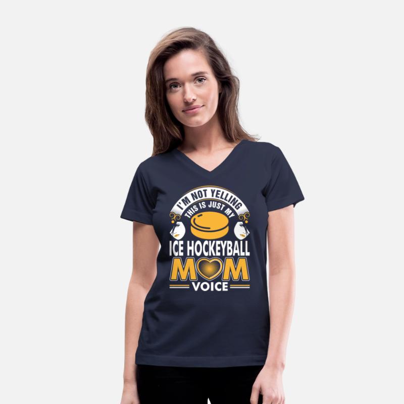 I Am Not Yelling Ice Hockeyball Mom Voice Tshirt