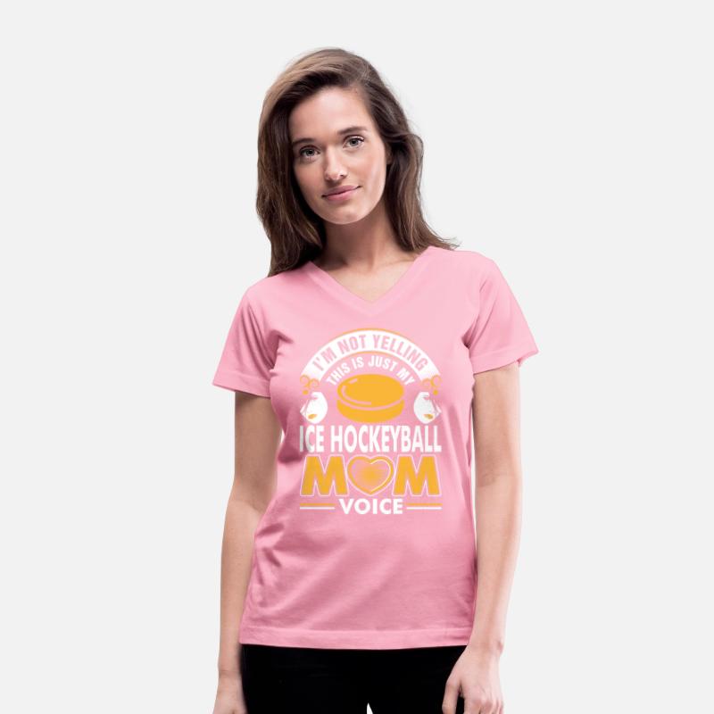 I Am Not Yelling Ice Hockeyball Mom Voice Tshirt