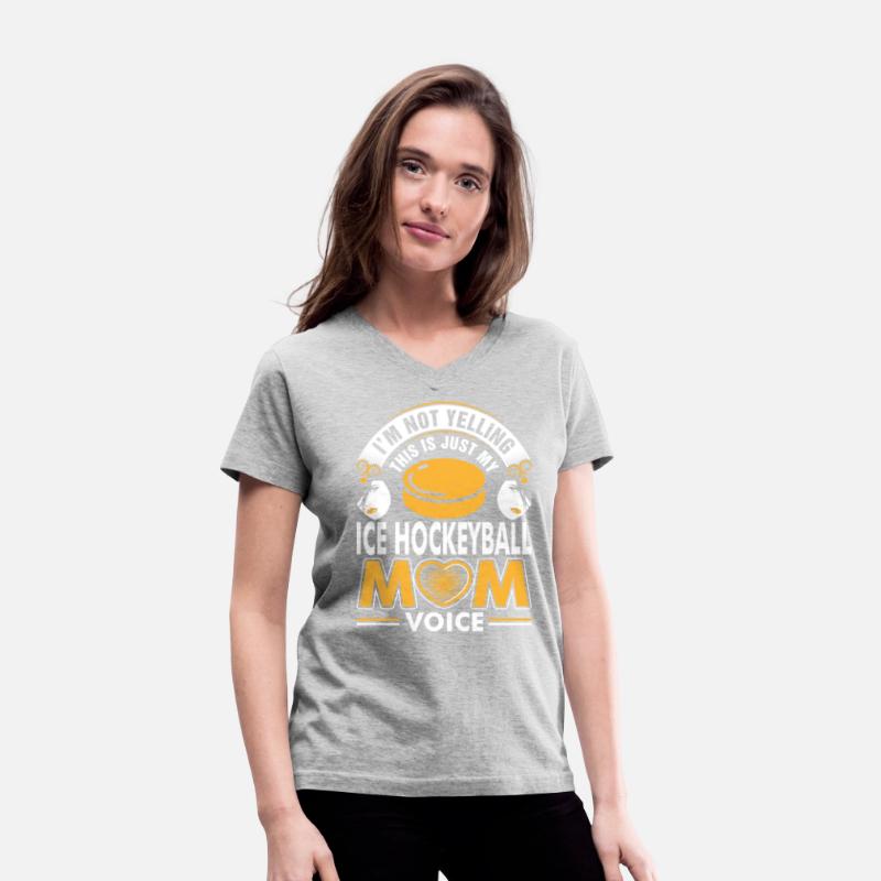 I Am Not Yelling Ice Hockeyball Mom Voice Tshirt