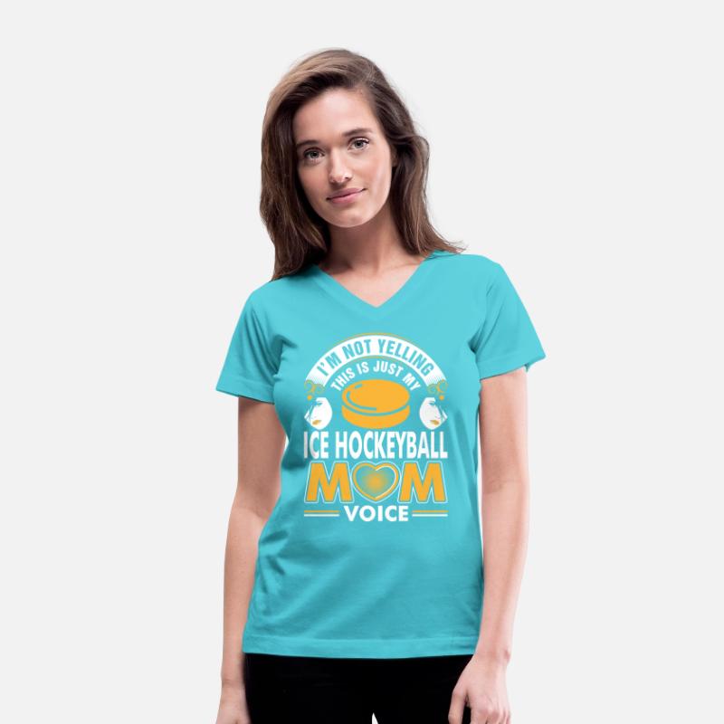 I Am Not Yelling Ice Hockeyball Mom Voice Tshirt