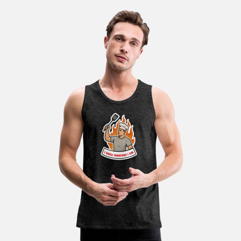I GRILL THEREFORE I AM funny for dad husband