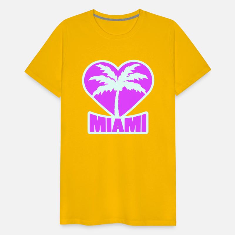 I Love Miami Beach USA Heart Palm America Vacation