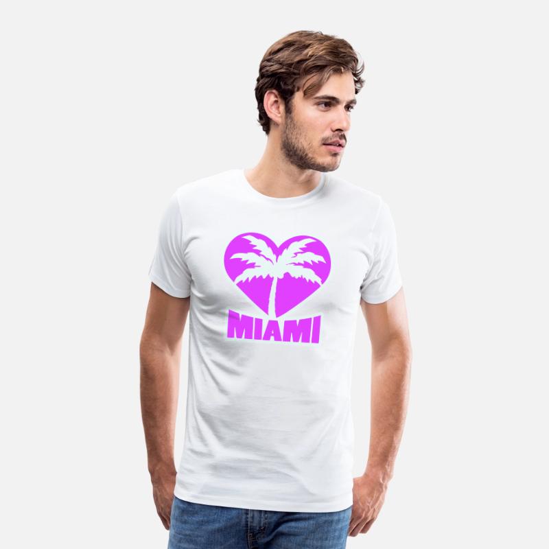 I Love Miami Beach USA Heart Palm America Vacation