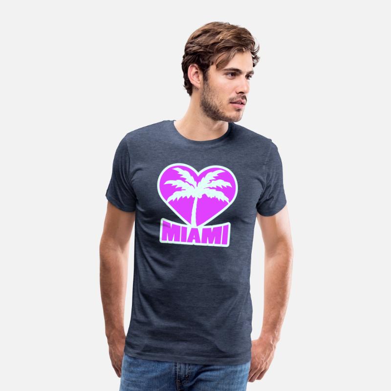 I Love Miami Beach USA Heart Palm America Vacation