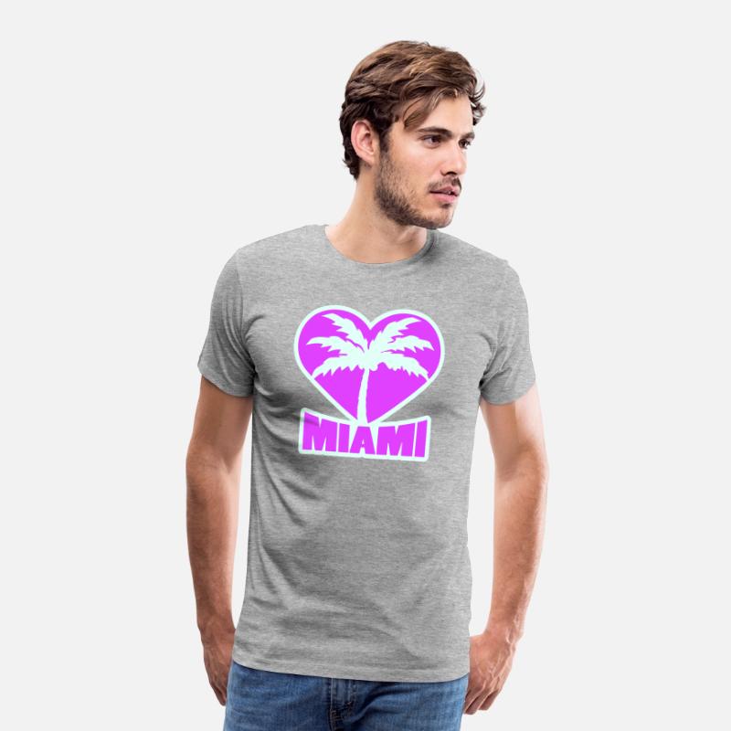 I Love Miami Beach USA Heart Palm America Vacation