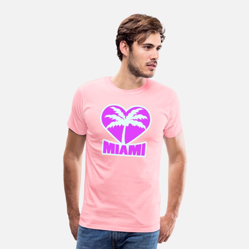 I Love Miami Beach USA Heart Palm America Vacation
