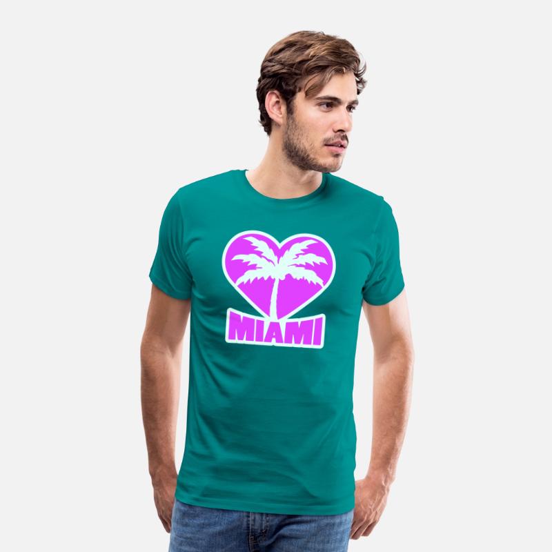 I Love Miami Beach USA Heart Palm America Vacation