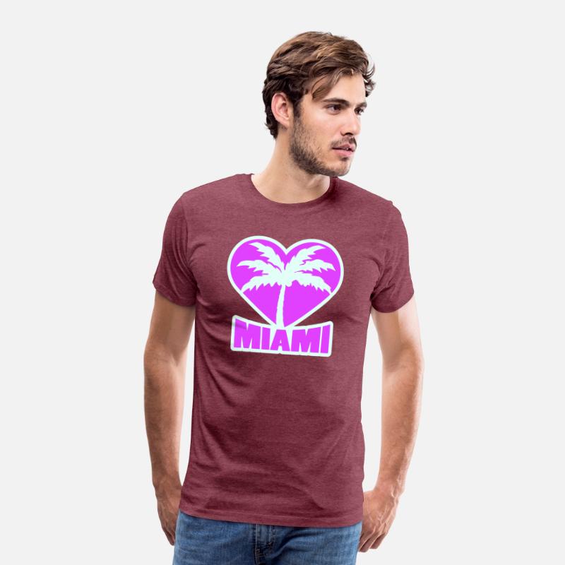 I Love Miami Beach USA Heart Palm America Vacation