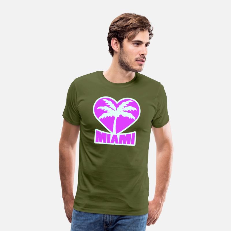 I Love Miami Beach USA Heart Palm America Vacation