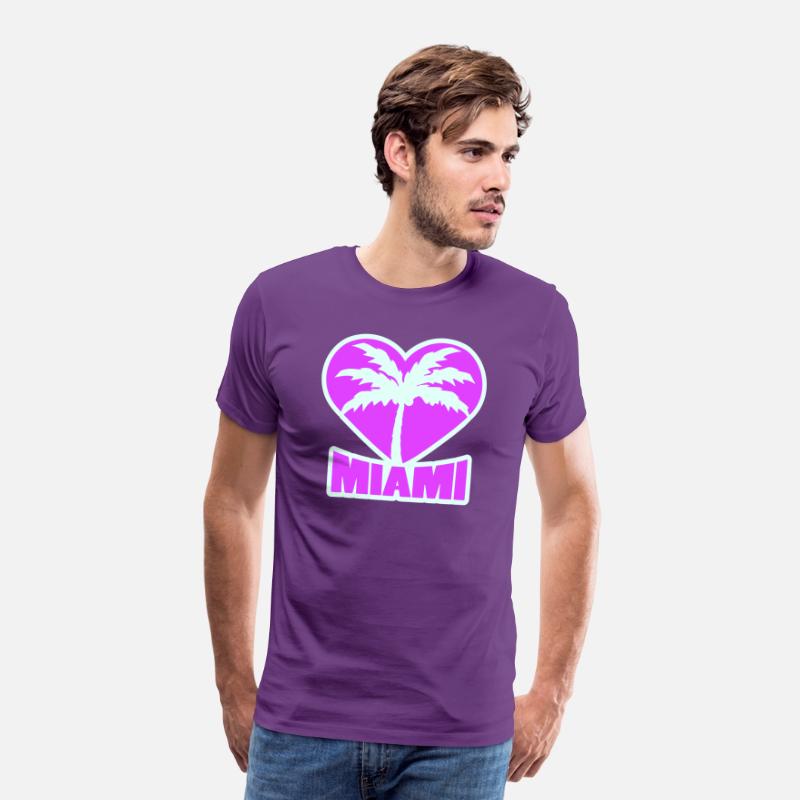 I Love Miami Beach USA Heart Palm America Vacation