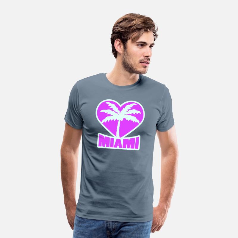I Love Miami Beach USA Heart Palm America Vacation