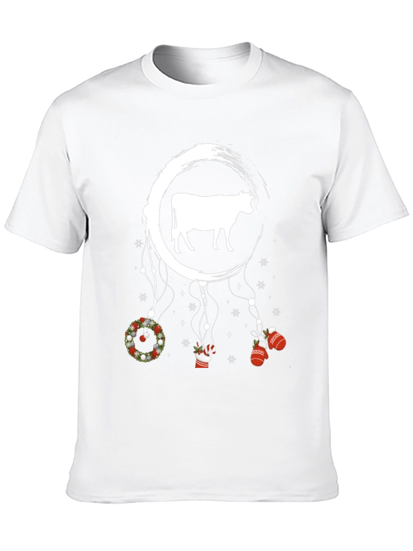Festive Cow Dreamcatcher Graphic Tee