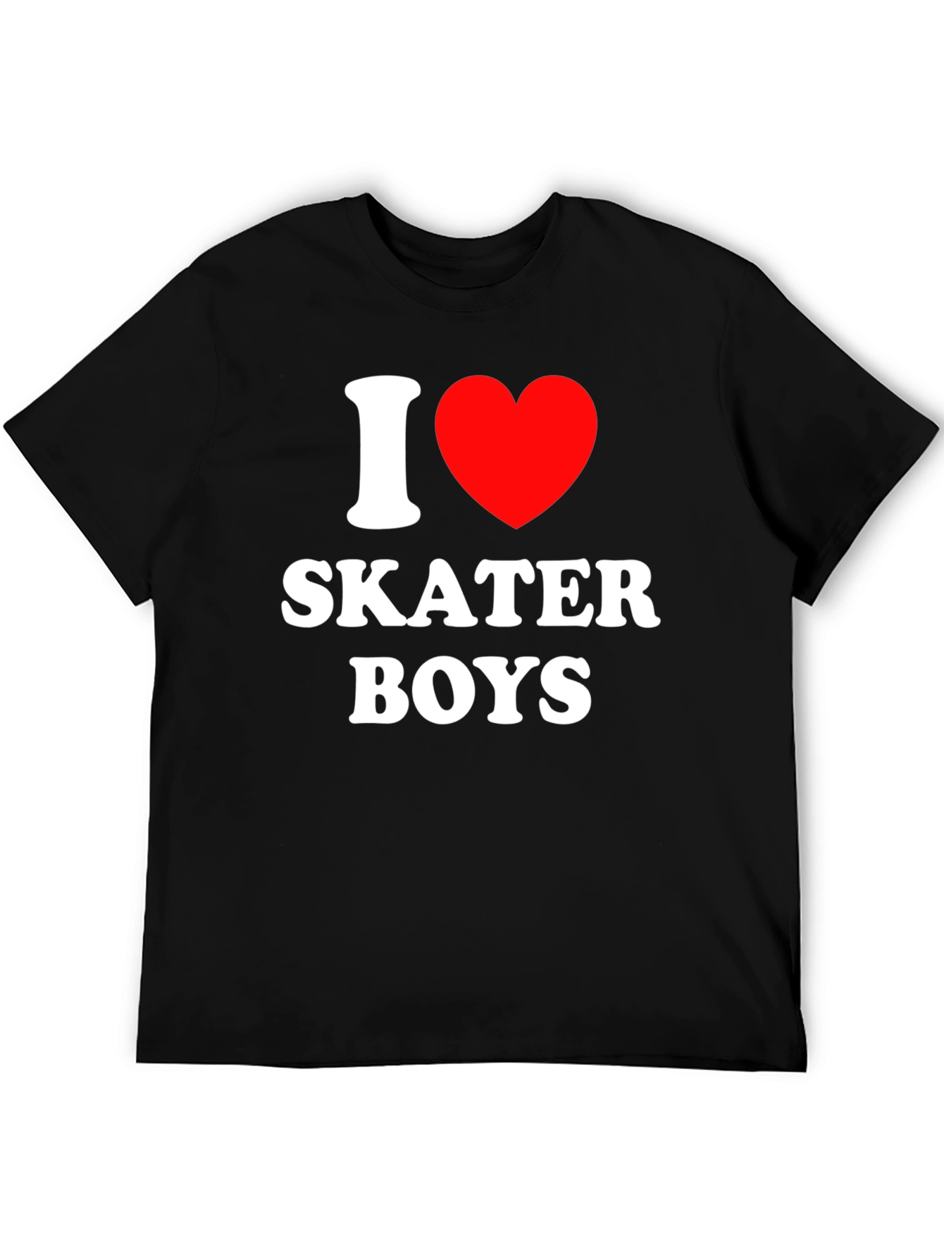 I Heart Skater Boys T-Shirt - Black Tee