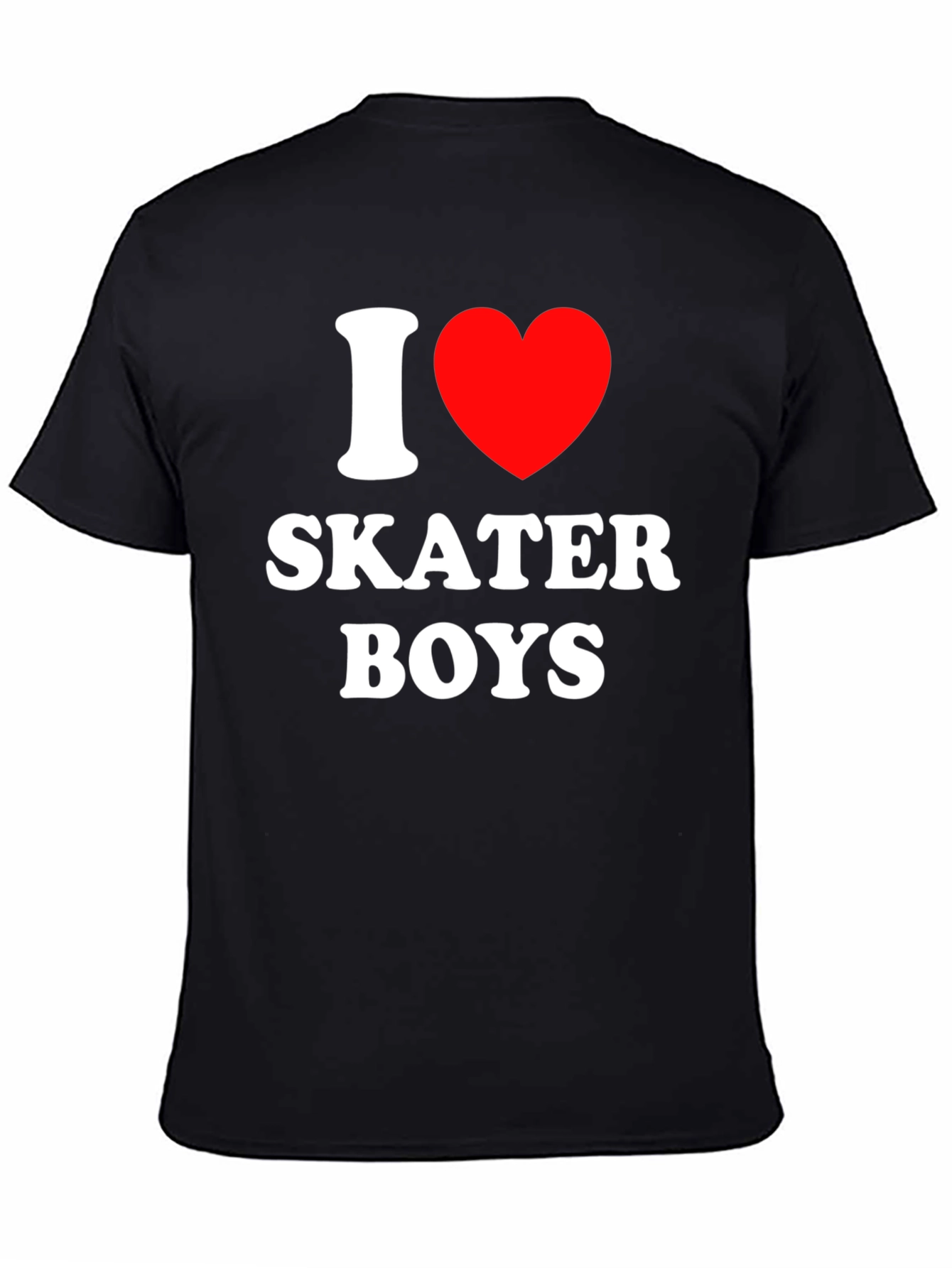 I Heart Skater Boys T-Shirt - Black Tee