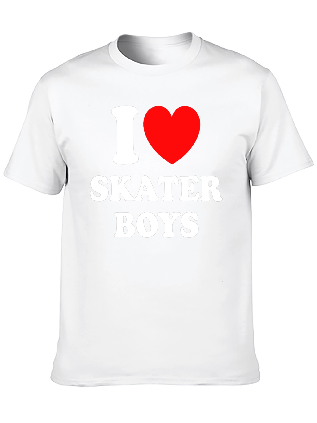 I Heart Skater Boys T-Shirt - Black Tee