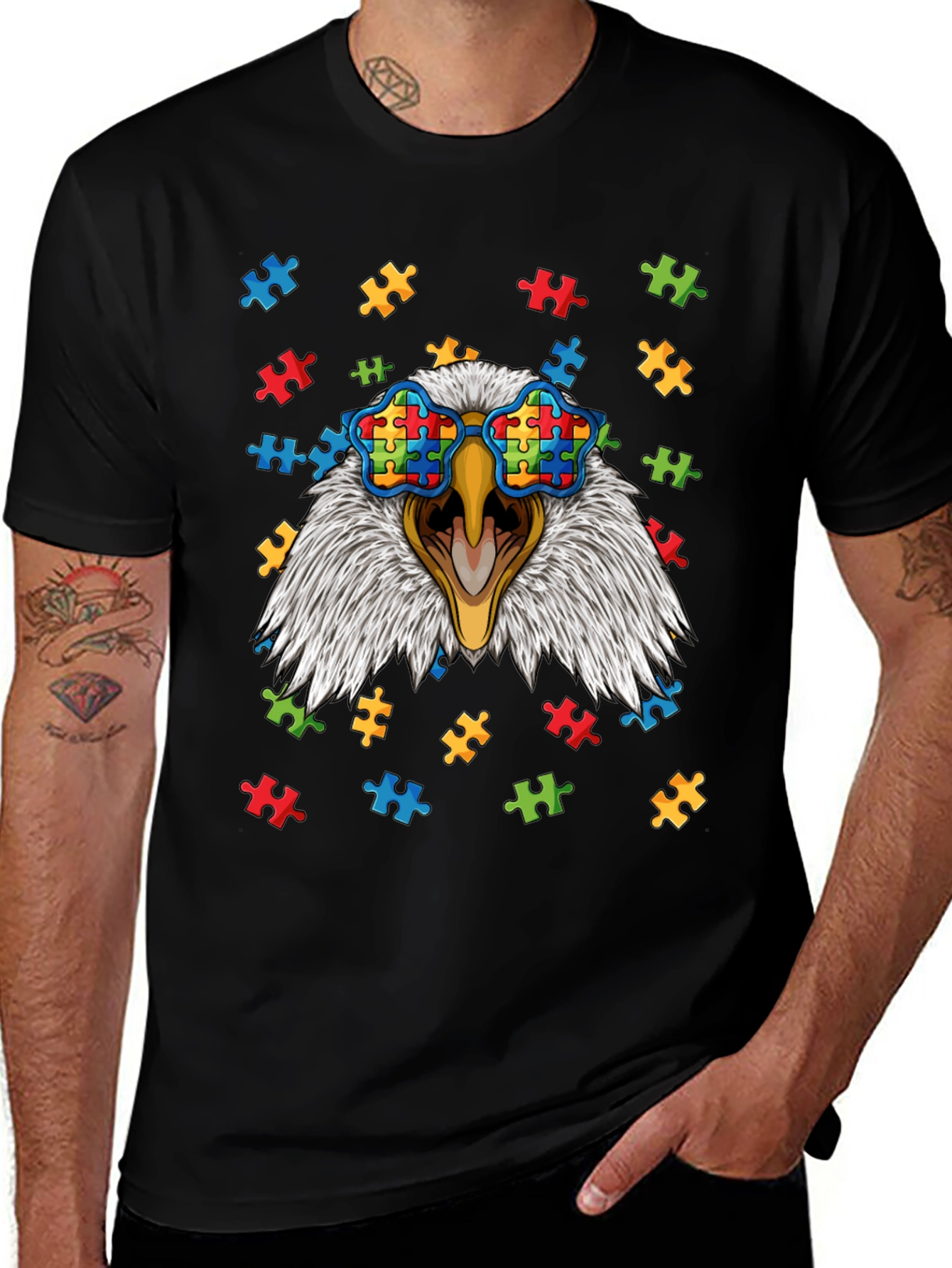 Eagle Autism Awareness T-Shirt